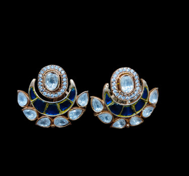 CZ Moissanite Mini Chandbaali Studs