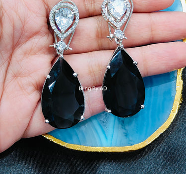 CZ Crystal Cola Earrings