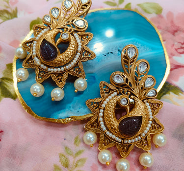 Amrapali Peacock earrings