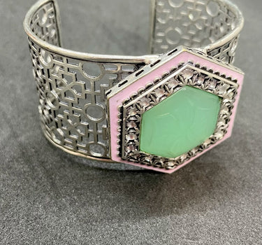 Amrapali Hexagon Cuff Bracelet